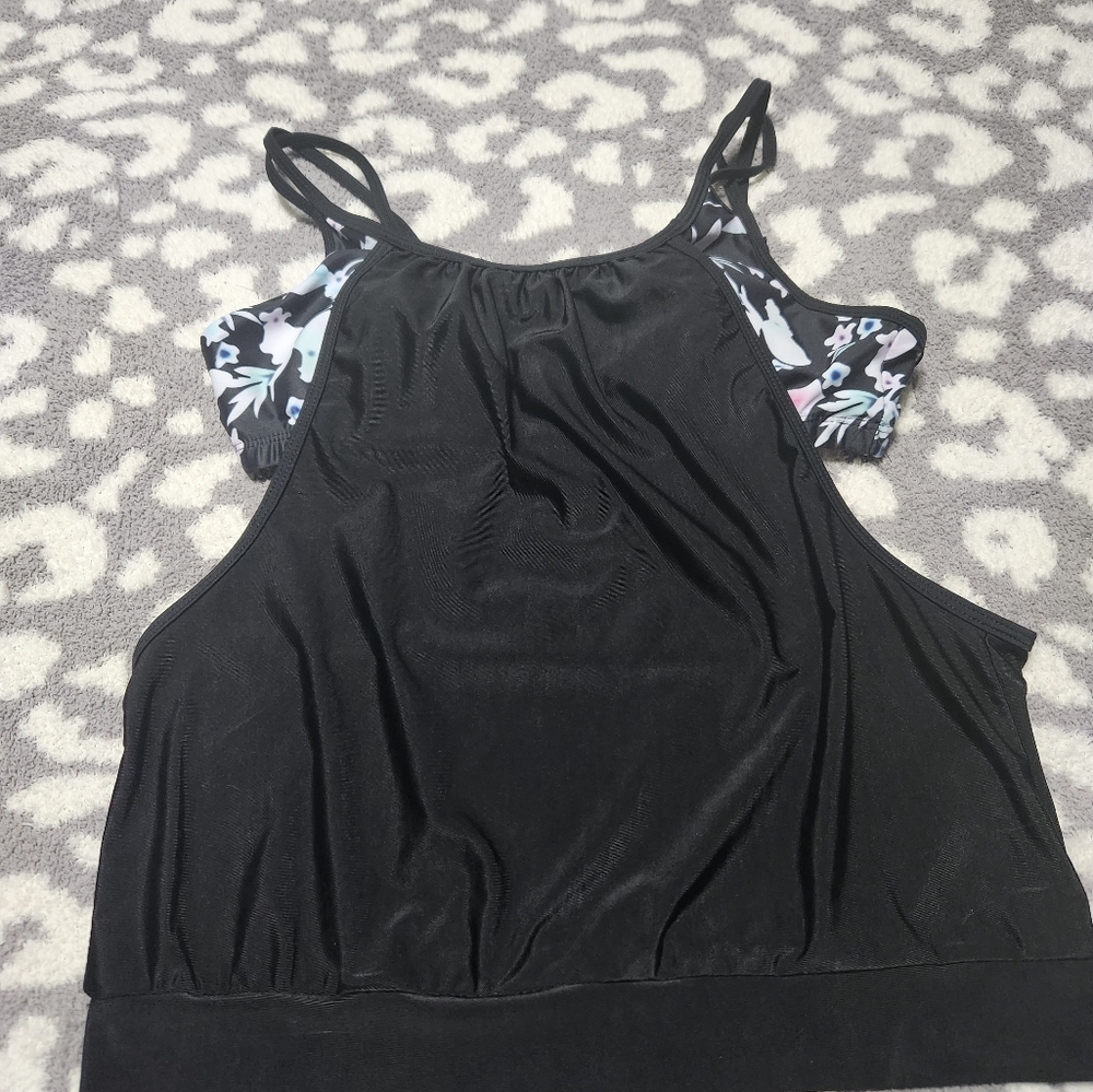 Women's tank swim top